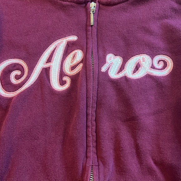 Aeropostale Zip-Up Hoodie Size Medium - Picture 3 of 7